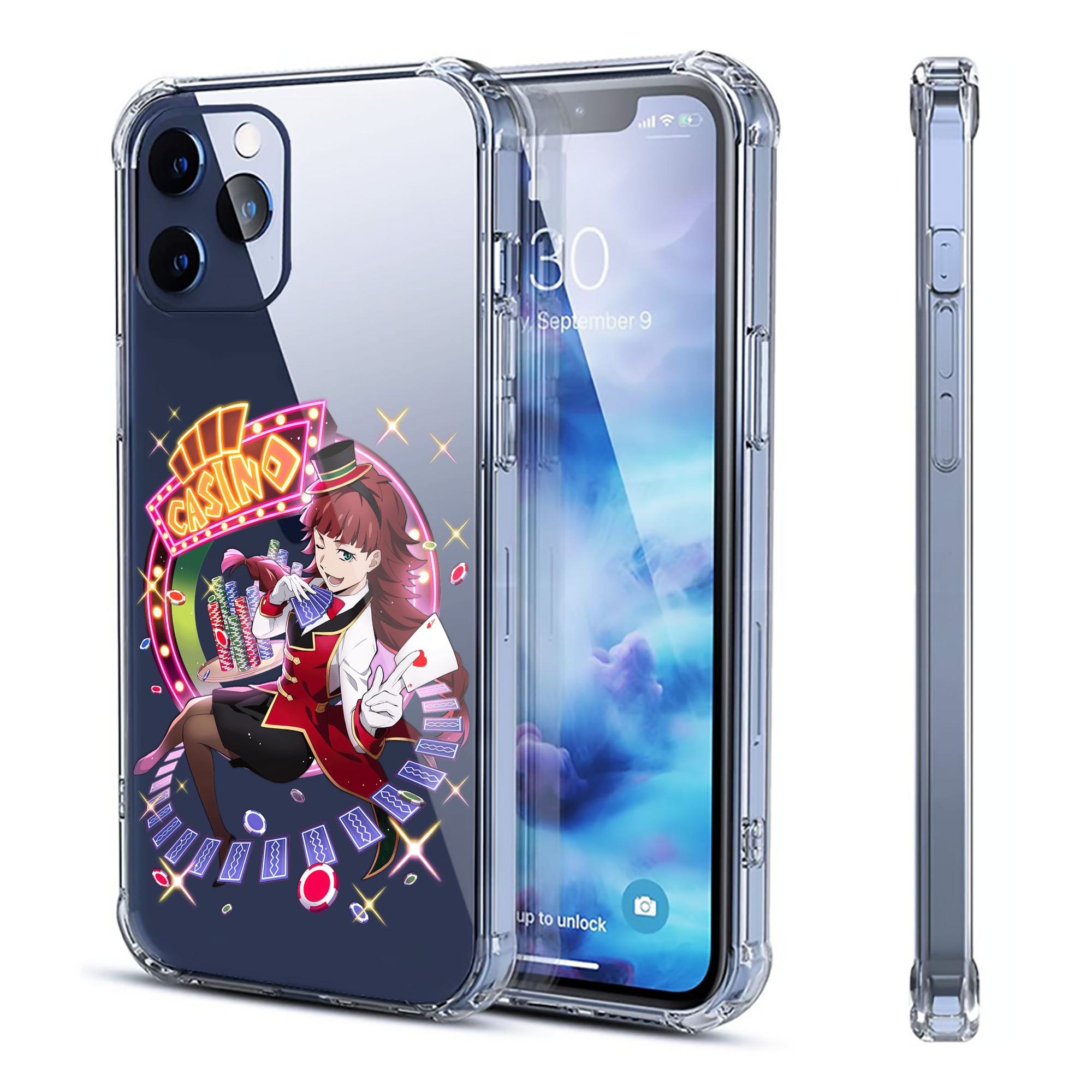（画像用） 文豪ストレイドッグス Bungo Stray Dogs 【iPhone 12シリーズ対応】透明スマホケース（クリアソフトケース）